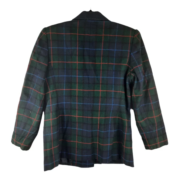 Vintage Sophisticate & Company Plaid Wool Blazer Jacket - Picture 6 of 14